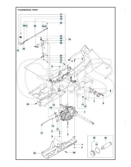 Husqvarna R 418TS AWD Transmission GHS