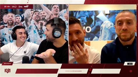 El Divertido Stream Del Kun Ag Ero Con Messi E Integrantes De La