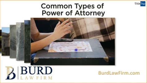 Common Types of Power of Attorney - Chattanooga, Hixson, Signal ...