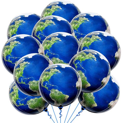 Buy 12 Pieces Globe Balloons For Earth Day Decorations 22 Inch