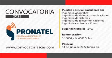 Convocatoria Pronatel Cas Plazas Ingenier A Geogr Fica