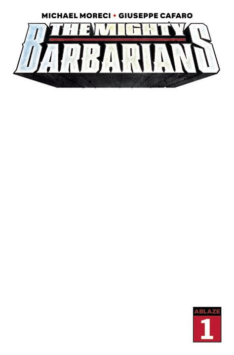 Mighty Barbarians 1 Cover E Blank Cover Edition Mature ComicHub