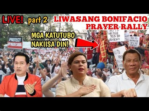 Live Prayer Rally Hala Supporters Sanib Pwersa Mga Katutubo Nakiisa Din