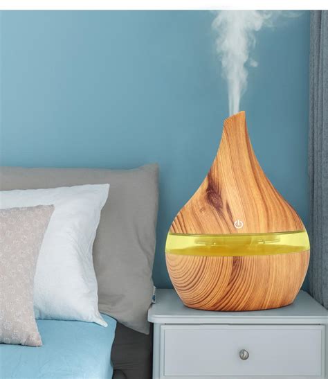 Hot Ml Usb Electric Aroma Air Diffuser Wood Ultrasonic Air