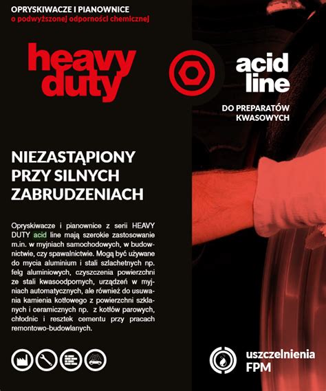 Opryskiwacz o podwyższonej odporności chemicznej 0 5 l Nix HD acid line