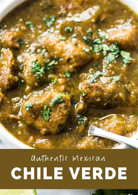 This Authentic Mexican Chile Verde Recipe Is Made Of Tender Pieces Of