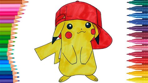 Pokemon Pikachu Jak narysować Małych Rączek Kolorowanka dla Dzieci