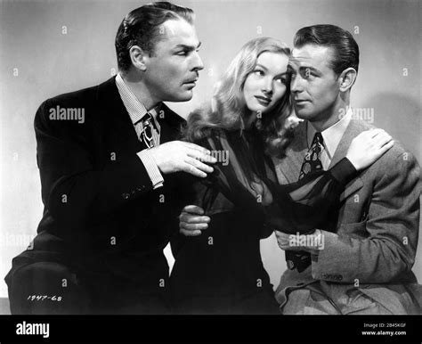 Brian Donlevy Veronica Lake And Alan Ladd Posed Publicity Portrait For