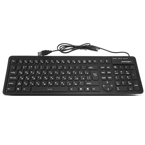Keyboard : CROWN CMK-6002 USB SILICON KEYBOARD