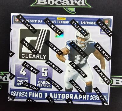 Panini Clearly Donruss Football Sealed Hobby Box Ebay