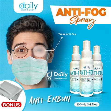 Jual Anti Fog Pembersih Kacamata Spray Anti Fog Daily Pembersih