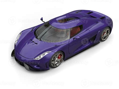 Crazy Purple Sports Car Top Down Studio Shot 31195265 Stock Photo At