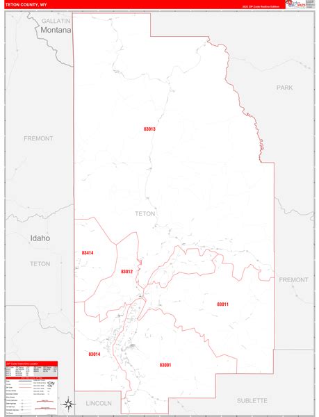 Maps of Teton County Wyoming - marketmaps.com