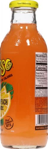 Calypso Southern Peach Lemonade 16 Fl Oz Smiths Food And Drug