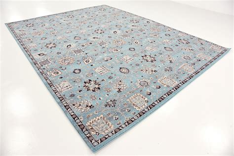 Light Blue 9 X 12 Heritage Rug Esalerugs