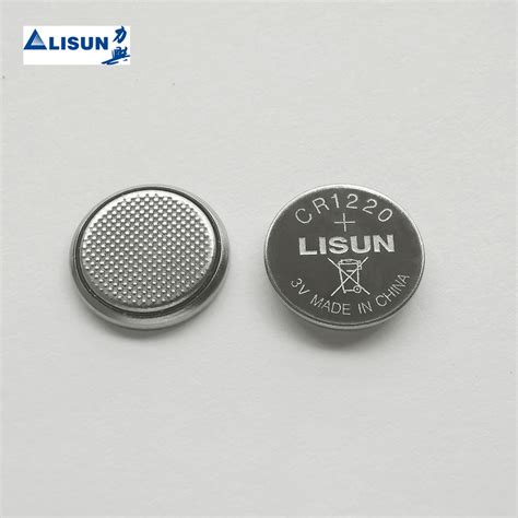 Cr1220 Li Mno2 Non Rechargeable Small Button Battery 3V For Remote