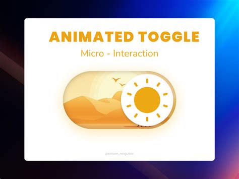 Animated Toggle Button UI Micro Interaction Prototype Figma Community