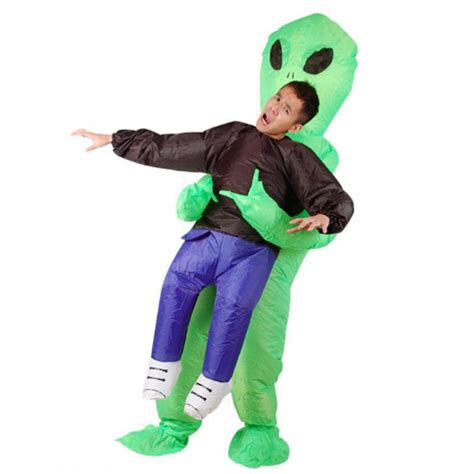 Green Alien Abducting Inflatable Costume | Costume Party World