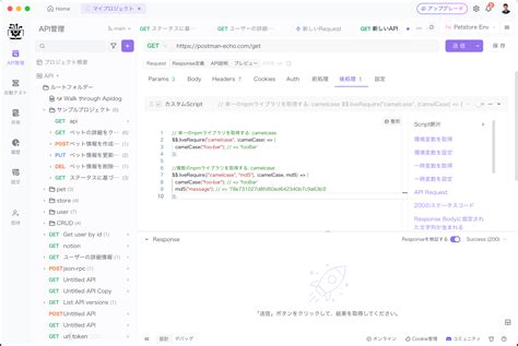 詳細ガイドPostmanで外部ライブラリを利用する