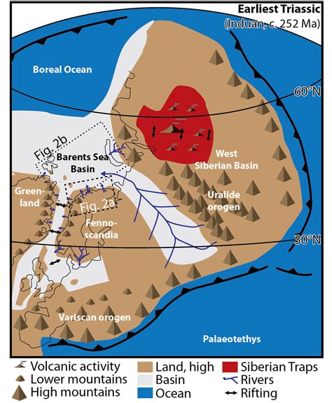 Paleogeographic Map Showing Regional Setting Of The Study Area In The