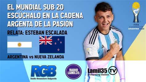 Argentina Vs Nueva Zelanda Mundial Sub Grupo A Fecha Lamil