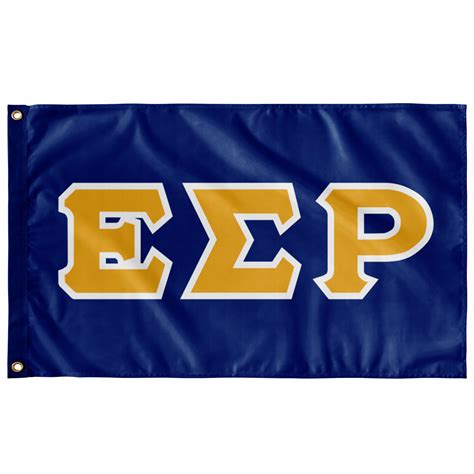 Epsilon Sigma Rho Greek Block Flag Custom Fraternity Banners Designergreek Designergreek2