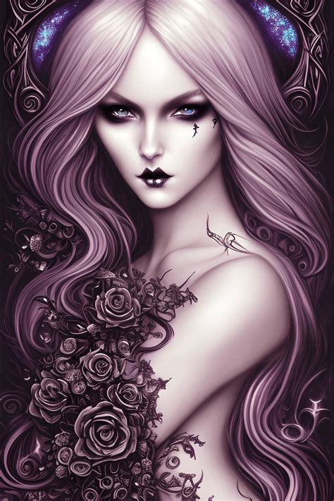 Gothic Enchanted Lady Graphic · Creative Fabrica