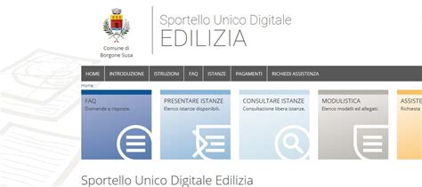 Sportello Unico Per L Edilizia Comune Di Borgone Susa