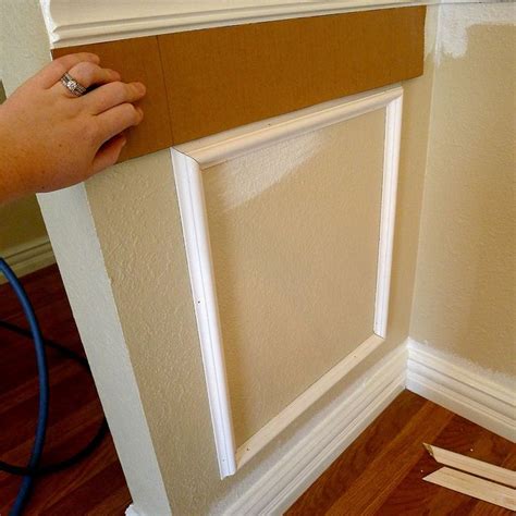 Neat Idea For Spacing Diy Wainscoting Dining Room Wainscoting