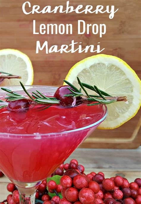 Fresh Cranberry Lemon Drop Martini Recipe