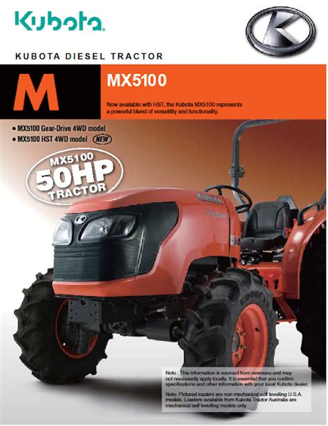 White's Tractors : Kubota Spotlight - Kubota MX5100