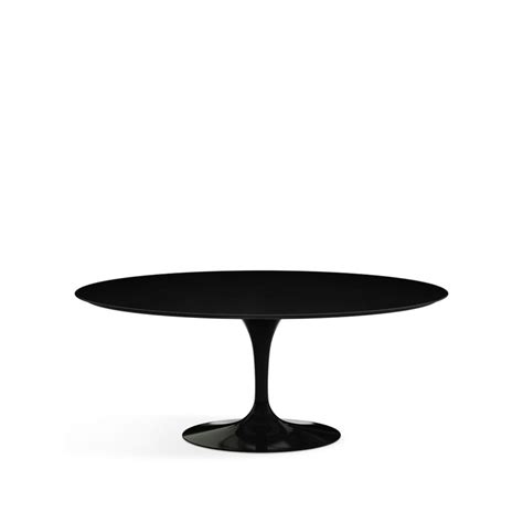 Knoll Tavolo Da Pranzo Ovale Saarinen L Base Rilsan Nero Piano