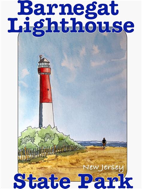 Barnegat Lighthouse State Park New Jersey Sticker For Sale By