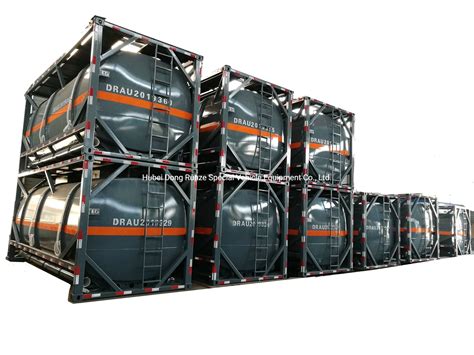 20FT ISO Hydrochloric Acid Tank Container 21cbm 21000 Liters Steel