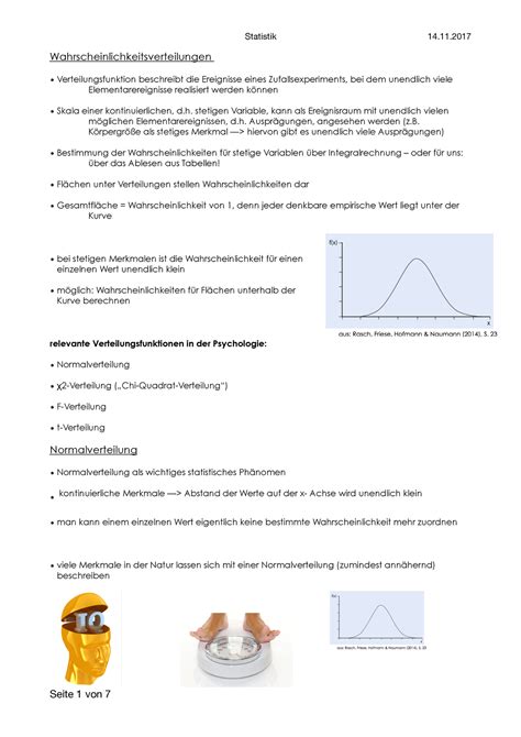 Inferenzstatistik Lernzettel Statistik 14 11