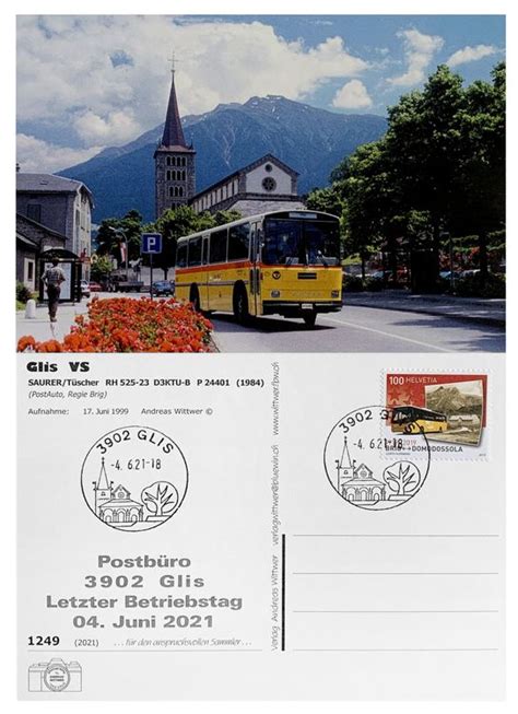 Glis Brig Simplon Letzttag Postb Ro Postauto Saurer Rh Kaufen