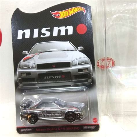 Promo Hot Wheels Rlc Nismo Nissan Skyline Gt R Bnr R Crhome Jdm No