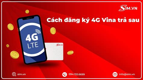 Đăng ký 4G Vina trả sau chỉ từ 10K nhận ngay 2GB