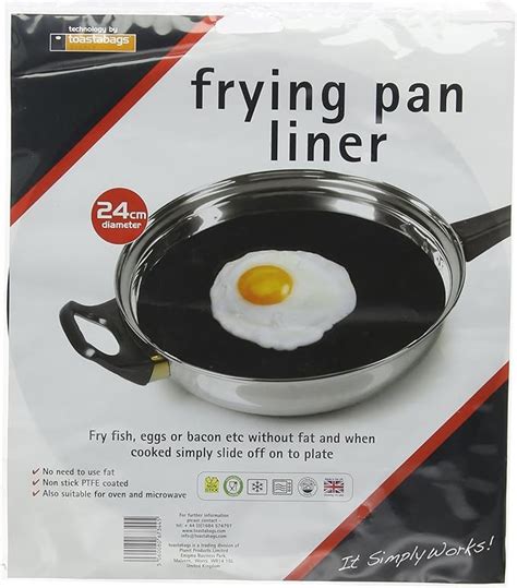 Toastabags Frying Pan Liner 24 Cm Acrylic Black Uk