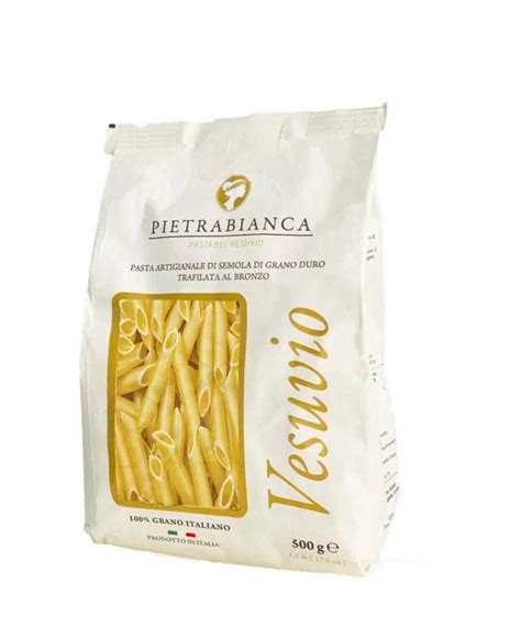 Pz Da G Penne Lisce Pietra Bianca Pasta Artigianale Di Semola Di