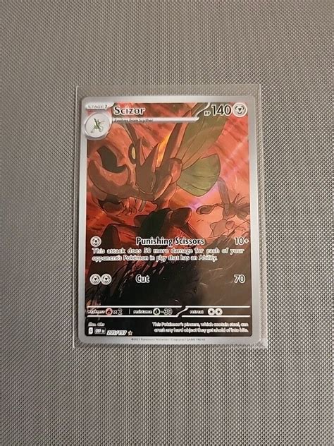 Pok Mon Tcg Scizor Sv Obsidian Flames Holo Illustration Rare