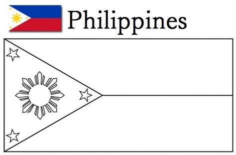 Printable Philippine Flag Coloring Page - Printable Word Searches