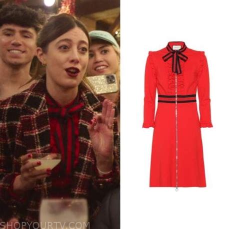 Coopers Bar Season 1 Episode 5 6 Antonias Ruffled Tie Neck Dress