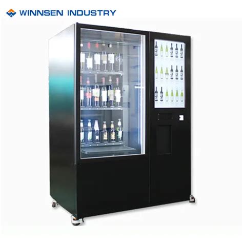 Wine Bottle Smart Kiosk Vending Machine With Elevator System Bottle