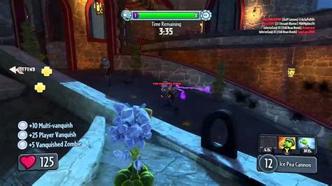 Plants Vs Zombies Garden Warfare Ice Pea Shooter Gameplay Xbox One