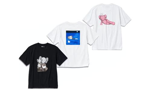 Kaws X Uniqlo Ut Short Sleeve Graphic T Shirt Set Asia Sizing White