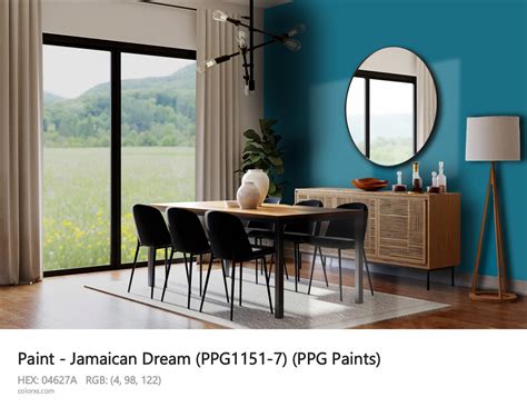 PPG Paints Jamaican Dream PPG1151 7 Paint Color Codes Similar Paints