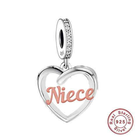 Love You Niece Charm European Style Bracelets 925 Sterling Silver