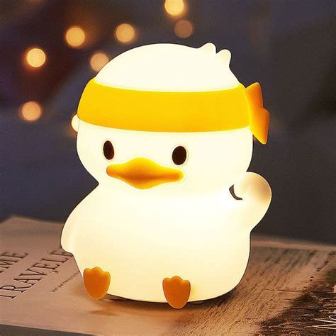 Duck Night Light Silicone Usb From Apollo Box Night Lamps Night