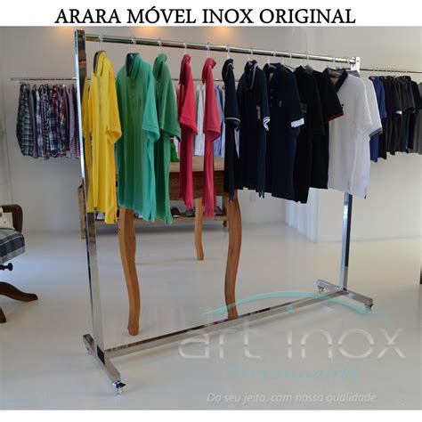 Arara Inox M Vel Desmont Vel Luxo Para Lojas Closet M R